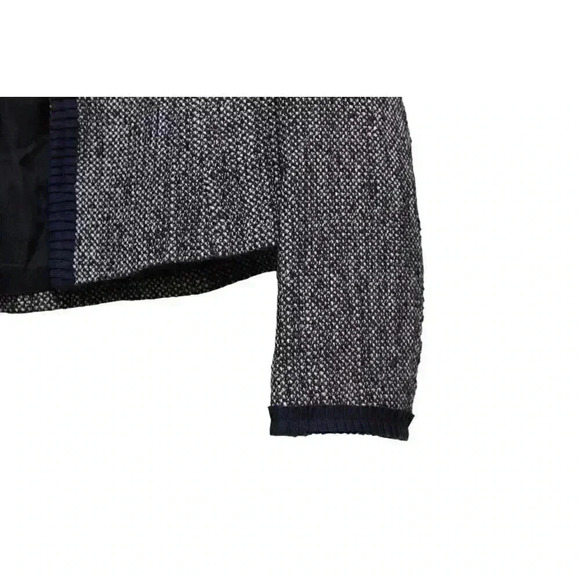 346 Brooks Brothers Blazer Jacket Size 14 Petite Navy Tweed Wool Blend Preppy - Picture 8 of 13